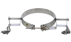 304 Stainless Steel Tilting Drum Ring 30 Gallon Drum 1,200 Lb. Capacity