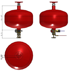 CFP 1700 Fire Suppression System Unit with Pressure Switch