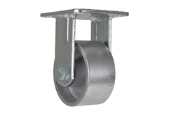 Cast Iron/Steel Rigid Caster 4 In. Diameter x 2 In. Width 1102 Lb. Capacity