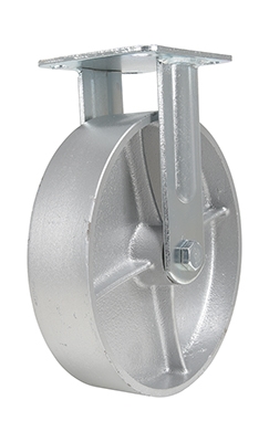 Cast Iron/Steel Rigid Caster 8 In. Diameter x 2 In. Width 1760 Lb. Capacity