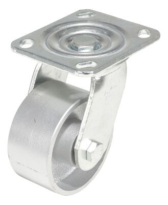 Cast Iron/Steel Swivel Caster 4 In. Diameter x 2 In. Width 700 Lb. Capacity