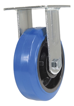 Elastic Rubber Rigid Caster 6 In. Diameter x 2 In. Width 770 Lb. Capacity