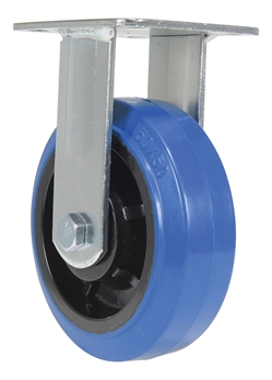 Elastic Rubber Rigid Caster 6 In. Diameter x 2 In. Width 770 Lb. Capacity