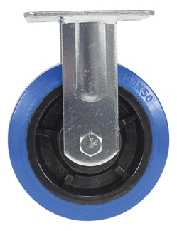 Elastic Rubber Rigid Caster 6 In. Diameter x 2 In. Width 770 Lb. Capacity