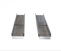 Extruded Aluminum Wheelchair Ramp Light Telescopic 72 In. Usable Length 550 Lb. Capacity 