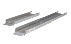 Extruded Aluminum Wheelchair Ramp Light Telescopic 72 In. Usable Length 550 Lb. Capacity 