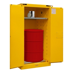 Flammable Self Closing Drum Storage Cabinet 55 Gallon Capacity