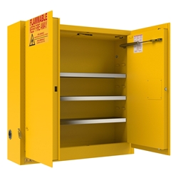 Flammable Self Closing Storage Cabinet 60 Gallon Capacity Paint Ink 