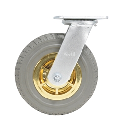 Flat-Free Swivel Caster 8 In. Diameter x 2 In. Width 661 Lb. Capacity Dark 