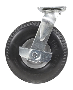 Flat-Free Swivel With Brake Caster 10 In. Diameter x 3 In. Width 300 Lb. Capacity