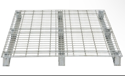 Galvanized Steel Welded Wire Pallet 40 In. x 48 In. 4,000 Lb. Capacity