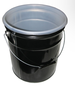 High Density Polyethylene Pail Liner 12-1/2 In. x 12-1/2 In. x 13 In. 15 Mil Thick 5 Pack, 5 Gallon Capacity 