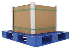 High Density Polyethylene Pallet 39-3/8 In. x 47-3/8 In. x 6 In. 8000 Lb. Capacity Blue