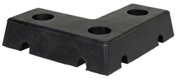 L Shaped Molded Rubber Bumper 4 In. x 18 In. x 18 In. 