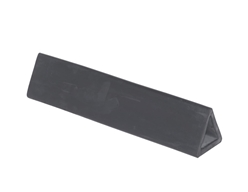 Molded Rubber Extruded Triangular Bumper 18 In. x 3-5/8 In. x 3-3/4 In.