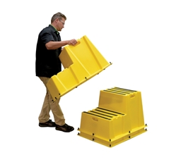 Polyethylene Nestable 2 Step 500 Lb. Capacity 