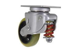 Polyurethane Swivel Caster 6 In. Diameter x 1-3/4 In. Width 308-550 Lb. Capacity Yellow/Black