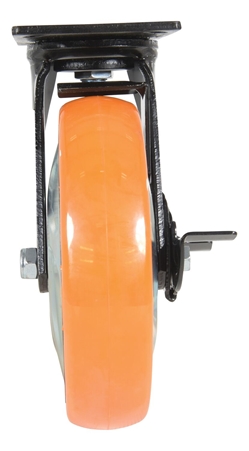 Polyurethane Swivel With Brake Caster 8 In. Diameter x 2 In. Width 925 Lb. Capacity