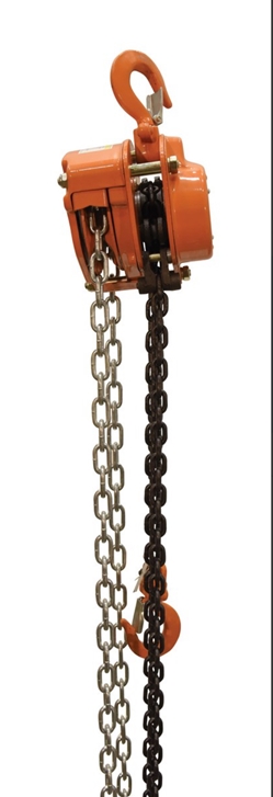 Professional Hand Chain Hoist 10 Ft. Lift Height 1,000 Lb. Capacity