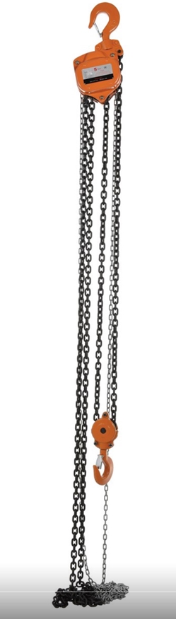 Professional Hand Chain Hoist 15 Ft. Lift Height 10,000 Lb. Capacity 