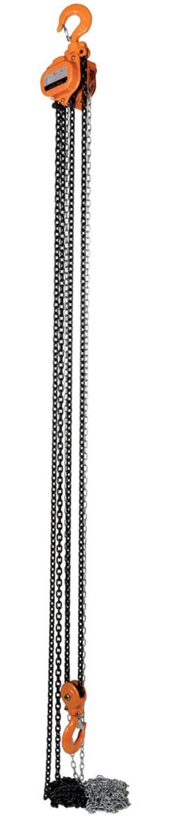 Professional Hand Chain Hoist 20 Ft. Lift Height 6,000 Lb. Capacity