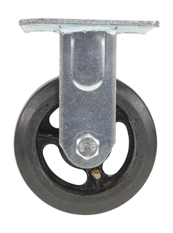 Rubber Rigid Caster 5 In. Diameter x 2 In. Width 440 Lb. Capacity 