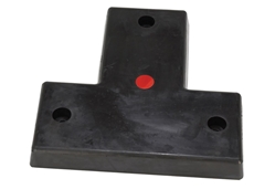 Rubber Specialty T-Shaped Molded Bumper 3 In. x 22 In. x 22 In. 