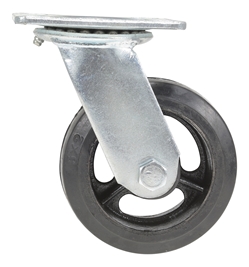 Rubber Swivel Caster 5 In. Diameter x 2 In. Width 440 Lb. Capacity