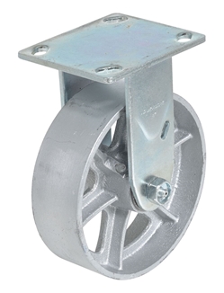 Semi Steel Rigid Caster 6 In. x 2 In. 1,200 Lb. Capacity