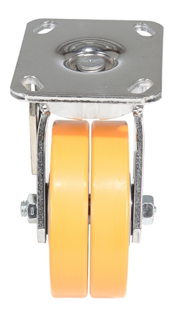 Sirius Polyurethane Dual Swivel Caster 4 In. Diameter x 2 In. Width 1000 Lb. Capacity