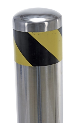 Stainless Steel Pipe Safety Bollard 36 In. x 4-1/2 In. 