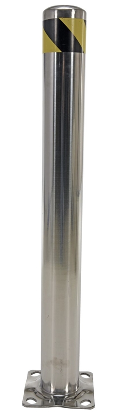 Stainless Steel Pipe Safety Bollard 42 In. x 4-1/2 In. 