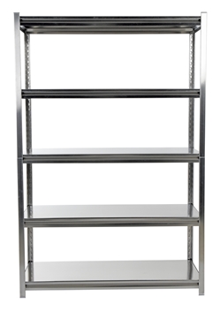 Stainless Steel Solid Rivet Shelving 48 In. x 18 In. x 72 In. 600 Lb. Capacity