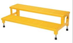 Steel Adjustable Step Mate Stand 2 Step 22-7/8 In. x 48-1/2 In. x 15-1/4 In. 500 Lb. Capacity