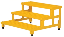 Steel Adjustable Step Mate Stand 3 Step 33-7/8 In. x 36-3/16 In. x 22-1/4 In. 500 Lb. Capacity - ASP-36-3 