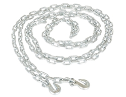 Steel Chain with Grab Hook 20 Ft. Length 1/4 In. Chain 6000 Lb. Pulling Capacity