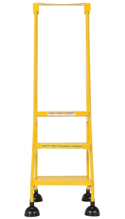 Steel Commercial Spring Loaded Ladders 58 Degree 3 Perforated 16 In. Step Width 300 Lb. Capacity 