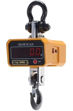 Steel Crane Scale 8 In. x 7-5/8 In. x 17 In. 2,000 Lb. Capacity