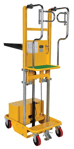 Steel Electric Lift Manual Drive Order Picker 440 Lb. Capacity 