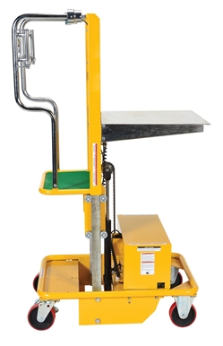 Steel Electric Lift Manual Drive Order Picker 440 Lb. Capacity 