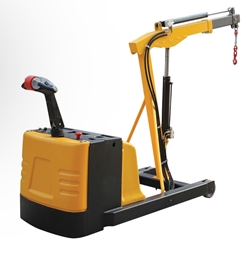 Steel Electric Powered Counter Balanced Floor Crane 1500 Lb. Retracted Capacity