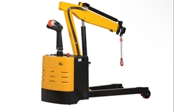 Steel Electric Powered Floor Crane 2500 Lb. Retracted Capacity