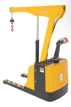 Steel Electric Powered Low Profile Floor Crane 1600 Lb. Capacity