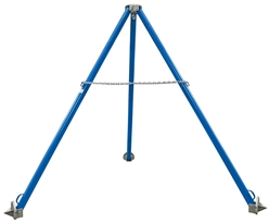 Steel Fixed Tripod Stand 106-3/4 In. x 106-3/4 In. x 115-1/8 In. 2,000 Lb. Capacity