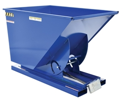 Steel Heavy Duty Self Dumping Hopper 1 Cubic Yard 6000 Lb. Capacity 