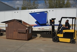 Steel Heavy Duty Self Dumping Hopper 2-1/2 Cubic Yard 6000 Lb. Capacity