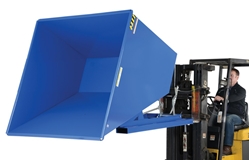 Steel Heavy Duty Self Dumping Hopper 2-1/2 Cubic Yard 6000 Lb. Capacity