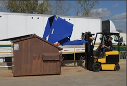 Steel Heavy Duty Self Dumping Hopper 4 Cubic Yard 6000 Lb.