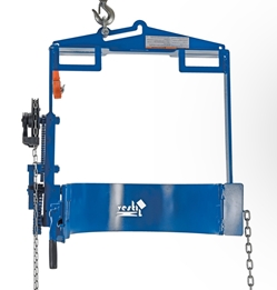 Steel Hoist Mounted Drum Carrier/Rotator 55 Gallon 800 Lb. Capacity