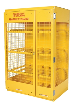 Steel Horizontal Cylinder Cabinet 32 In. x 45 In. x 68-1/4 In. 12 Cylinder Capacity